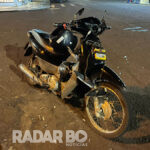 Colisão frontal deixa motociclista ferido no centro de Nova Santa Rosa