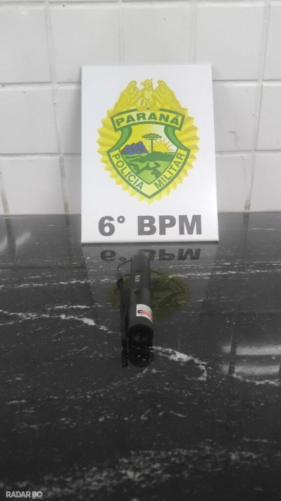 Homem é detido após apontar laser contra helicóptero da Polícia em Cascavel