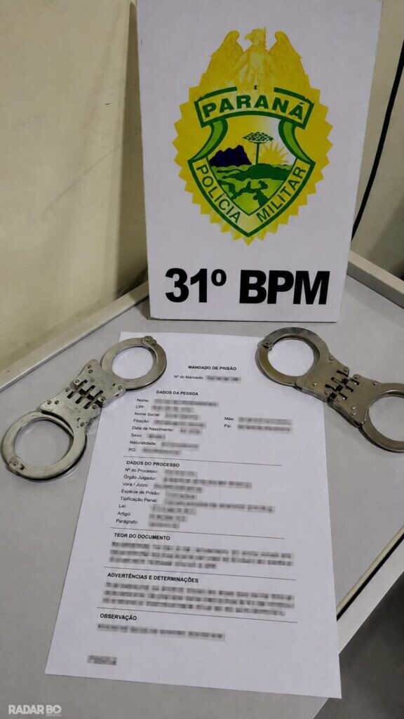 Mulher procurada pela Justiça por envolvimento com tráfico de drogas é presa pela ROTAM em Palotina