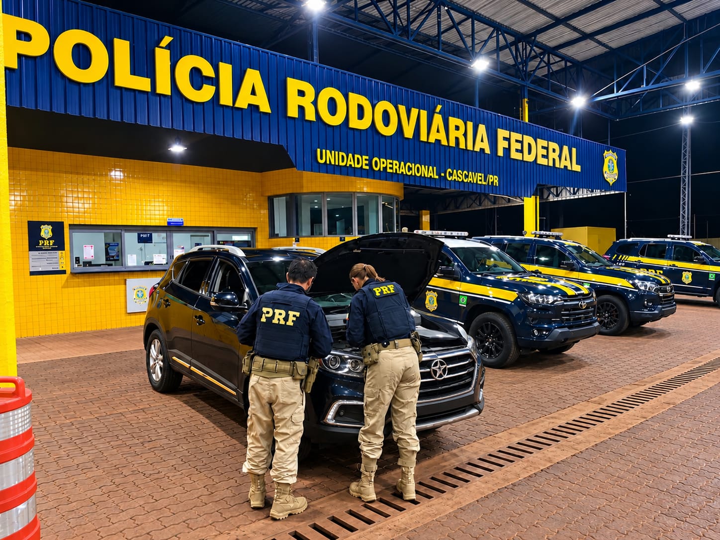 PRF recupera caminhonete roubada com placas clonadas e prende motorista na BR-277 em Cascavel